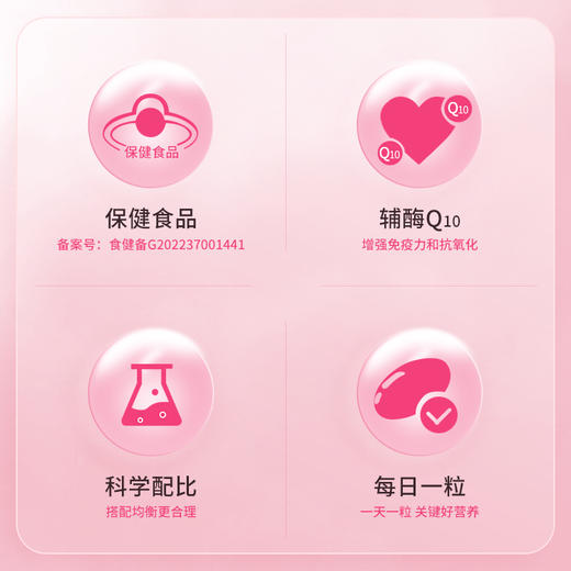 好棣辅酶Q10软胶囊 30g/瓶*3瓶/*6瓶 商品图1