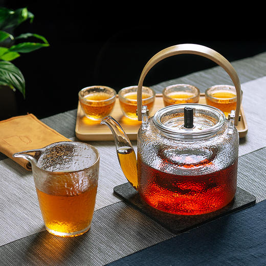 雅集煮水壶木把提梁壶1100ml（光面金银烧款） 商品图2