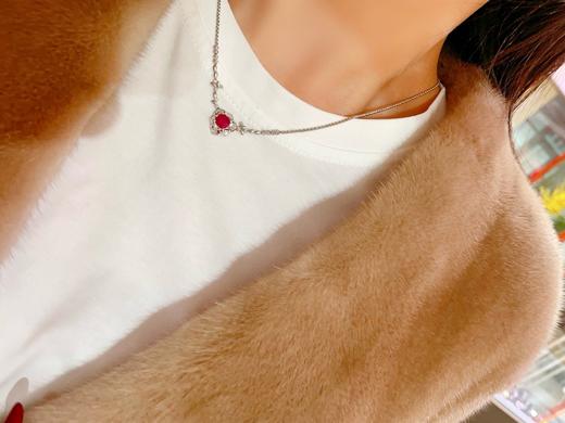 1.05ct刻面红宝石项链 商品图4