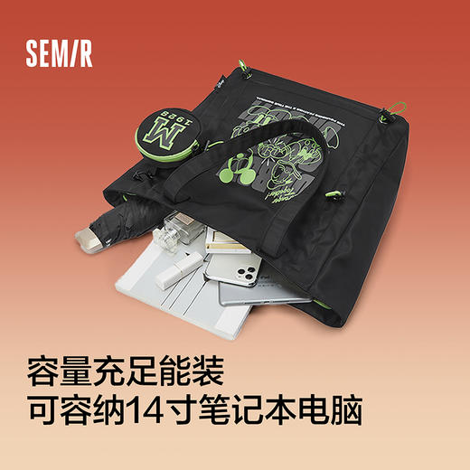 森马托特袋男迪士尼联名2025新款大容量单肩包卡通印花手提包情侣 商品图2