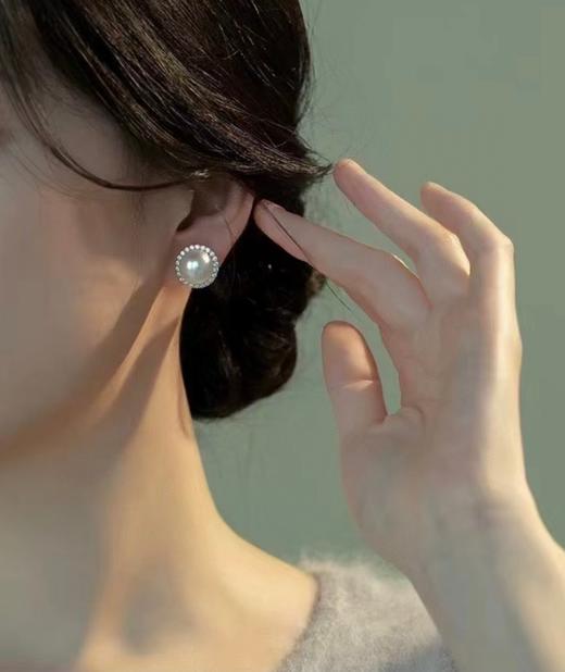 11mm-12mm澳白耳钉 商品图4