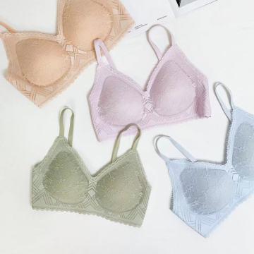 *【清仓】半醒零敏蕾丝bra 舒适不勒小胸聚拢有型 B0028 商品图6