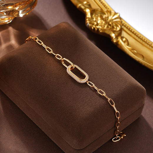 子佩集S925银【缘起扣】手链纯银【KK168C】时尚镀金2501 商品图2