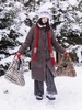 浮生八记/24D201/英伦毛领牛角扣中长90白鸭绒大衣式羽绒服 商品缩略图1