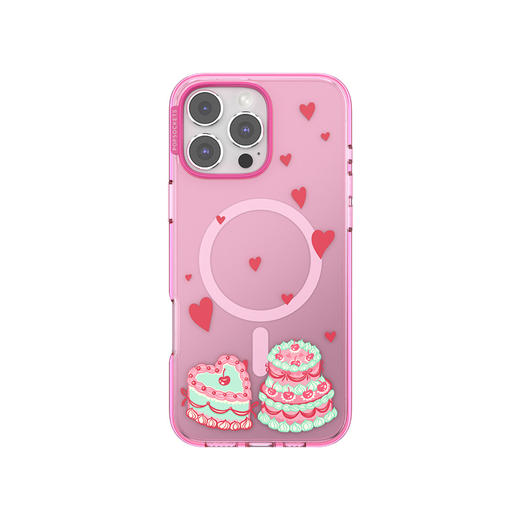 【甜】浪漫庆典 POPCASE手机壳 MagSafe Popcase磁吸款 粉色 蛋糕 爱心 iPhone 16/15/14 商品图1