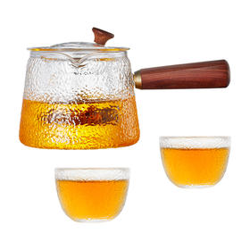 雅集新羽侧把壶600ml套装（带2个小鼓）