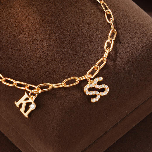 子佩集S925银【柏拉图之吻】手链纯银【KK232C】时尚镀金2501 商品图5