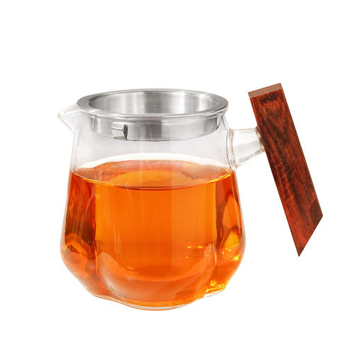 雅集茶具沉玺公道杯350ml（木把-带茶隔） 商品图0