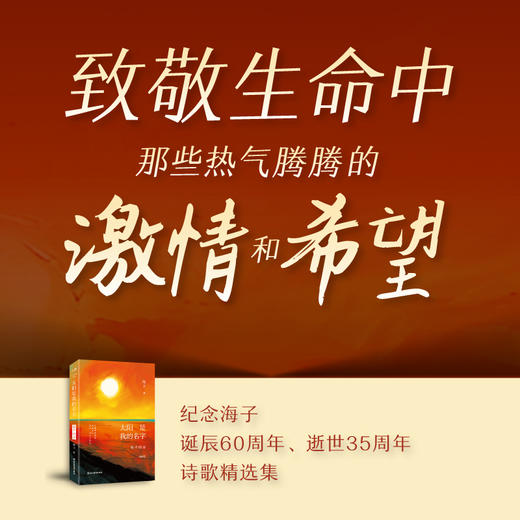 太阳是我的名字 海子的诗 | 纪念海子诞辰60周年、逝世35周年的精华选本 商品图1