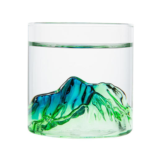 雅集组合玻璃杯观山杯170ml套装（青绿/透明各2个） 商品图0