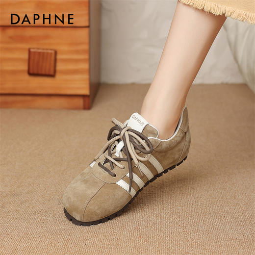 DAPHNE达芙妮经典斜杠德训鞋 | 经典的斜杠设计、双色鞋带交错的设计 商品图1