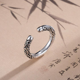子佩集S990银【乾坤如意】戒指纯银【YFJZ020】悟空仿古2501