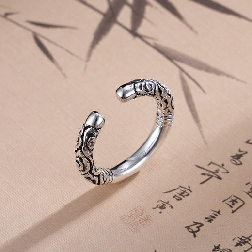 子佩集S990银【乾坤如意】戒指纯银【YFJZ020】悟空仿古2501 商品图2