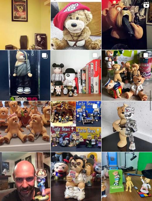 C011508以其独特的“变态”设计而著称更具个性和时尚感六个一组摆件熊 商品图13