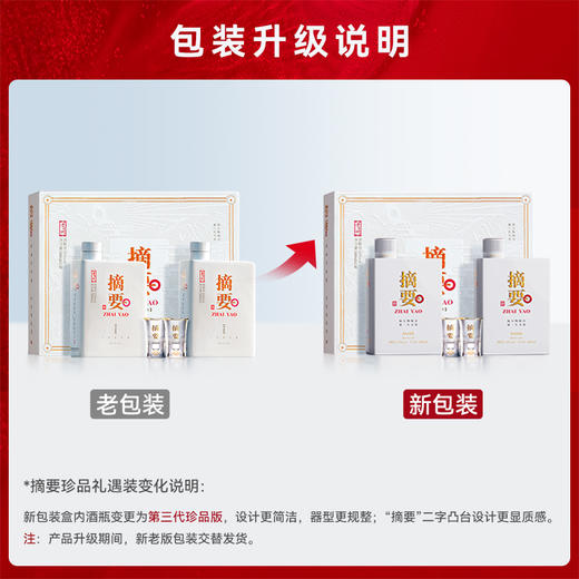 【摘要礼遇 珍品礼盒】贵州摘要珍品（礼遇版）双瓶礼盒装  500ml*2瓶 53度 酱香型白酒 高端商务宴请收藏送礼 商品图1