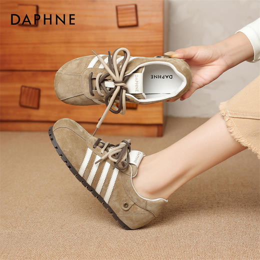 DAPHNE达芙妮经典斜杠德训鞋 | 经典的斜杠设计、双色鞋带交错的设计 商品图3