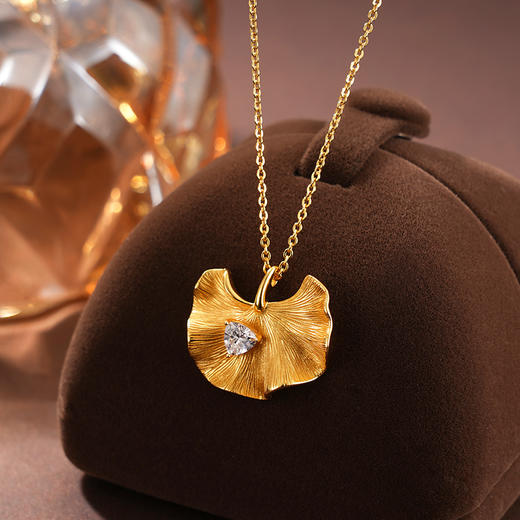 子佩集S925银【何其杏运】项链纯银【AE00294】原创2镀金2501 商品图1