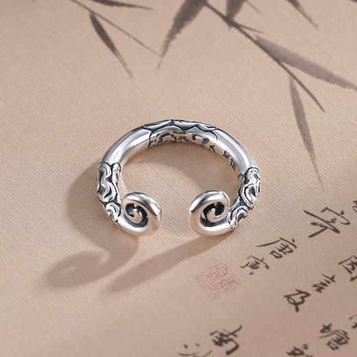 子佩集S990银【祥云金箍】戒指纯银悟空【YFJZ019】仿古2501 商品图2