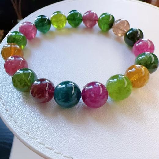 9mm-10mm单圈彩虹碧玺手串 商品图0