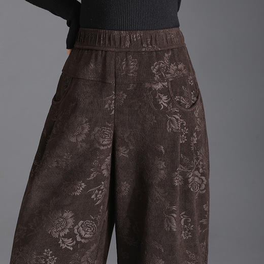 时尚大码印花宽松显瘦，休闲松紧腰洋气灯笼裤MYX8859 商品图3