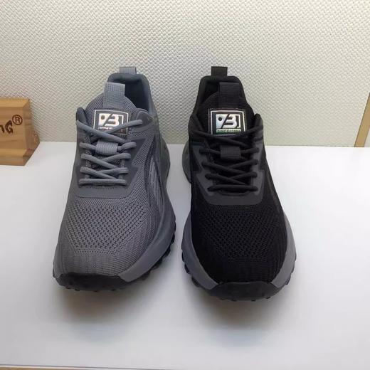 豪行2023年秋冬新品时尚休闲运动飞织简约男单鞋13323518 商品图3