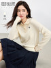 【五折购】熙世界老钱风POLO领绞花针织衫2025春秋新款减龄套头毛衫上衣 商品缩略图0