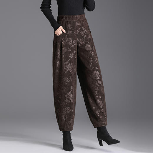 时尚大码印花宽松显瘦，休闲松紧腰洋气灯笼裤MYX8859 商品图2