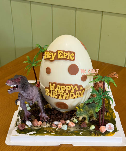 侏罗纪恐龙巧克力蛋/敲敲乐蛋糕 商品图1