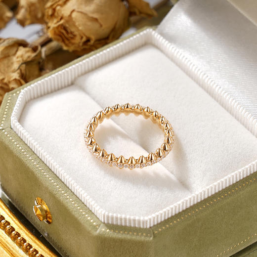 子佩集S925银【锋芒之外】戒指纯银【KK570R】时尚镀金2501 商品图3