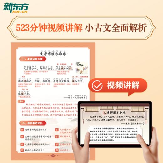 【新东方】小学生必背小古文100篇 : 四步巧学 商品图4