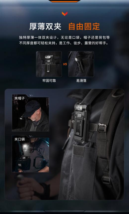 Fenix菲尼克斯SW05R紫外光钥匙扣手电Type-c充电口EDC日常家用便携强光高亮手电筒 商品图6