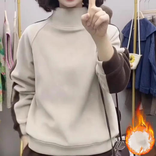 裁缝学苑AS411复古文艺卫衣纸样女秋宽松外搭高领打底衫打版裁剪样板 商品图2