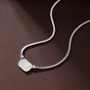子佩集S925银【静潭】项链纯银【XL-5943】原创2方块2501 商品缩略图0
