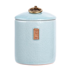 雅集茶具冰裂茶叶罐(小号-天青)