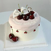【彬彬有厘】纯白蝴蝶结与车厘子相遇-车厘子生日蛋糕 商品缩略图0