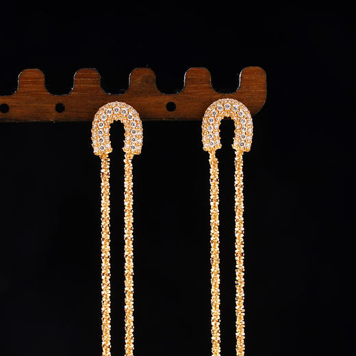 子佩集S925银【温柔之诗】耳钉纯银【KK1416E】时尚镀金2501 商品图2