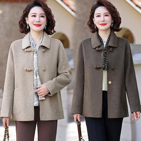 MC 219时尚双面呢外套洋气妈妈中长款呢子大衣