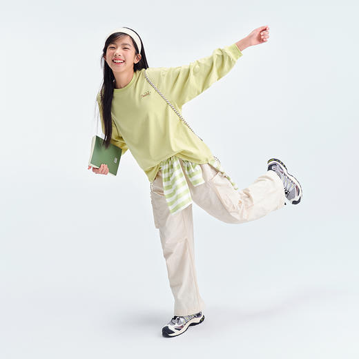 笛莎Deesha青少年女童裤子2025春季女童工装裤 商品图1