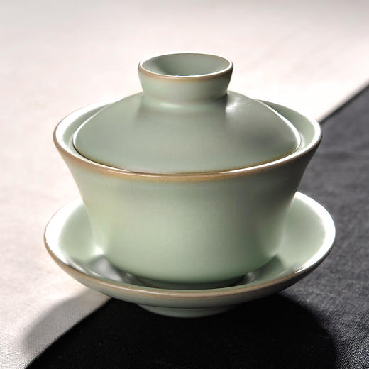 雅集茶具儒雅系列汝窑三才盖碗 商品图1