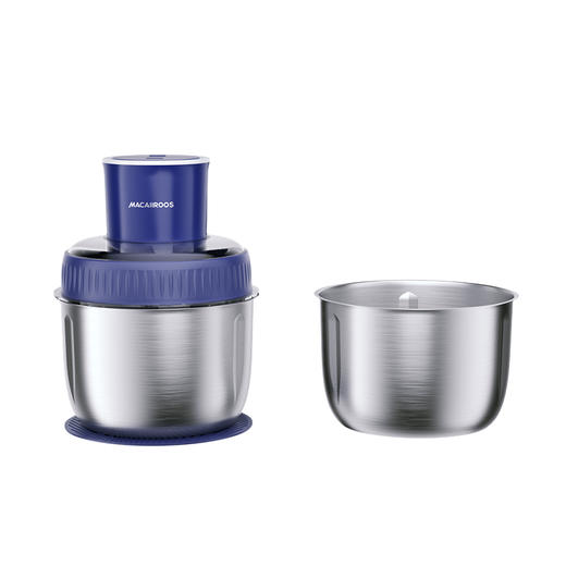 迈卡罗（MACAIIROOS）绞肉机家用 双碗不串味绞馅机 碎肉机 电动多功能料理搅拌打肉饺子肉馅蒜蓉机不锈钢 MC-KM328（双杯） 商品图9