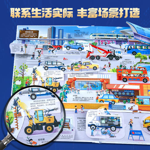 【青葫芦】超好玩的3D立体翻翻书：各种各样的交通工具 商品图3