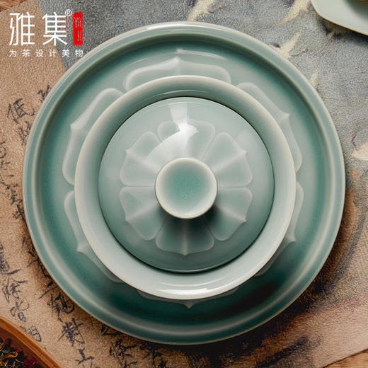 雅集茶具莲瓣盖碗170ml 商品图5
