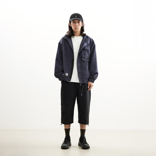 吃茶去chichaqu25户外运动机能拆卸光泽尼龙夹克风衣男女山系 商品图2