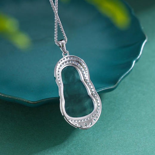 子佩集S925银【法运昌盛】套链纯银【YL-7422】时尚翡翠项链2501 商品图1