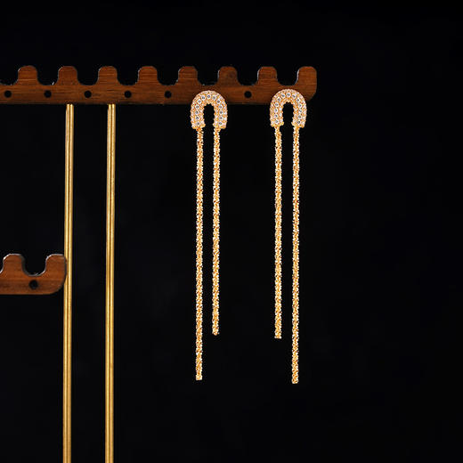 子佩集S925银【温柔之诗】耳钉纯银【KK1416E】时尚镀金2501 商品图0