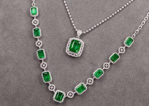 10.53ct刻面祖母绿项链 商品图2