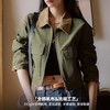 马登巴恩风撞色帆布猎装夹克美式工装外套全棉复古翻领上衣秋季女 商品缩略图2