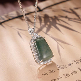 子佩集S925银【别来无恙】套链纯银【YL-7404】时尚翡翠项链2501