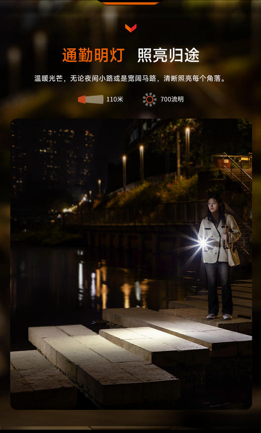 Fenix菲尼克斯E06R钥匙扣手电Type-c充电口EDC日常家用便携强光高亮手电筒 商品图2