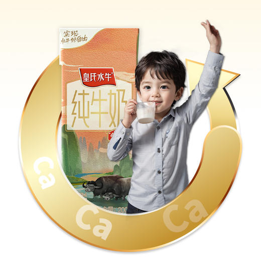 皇氏水牛纯牛奶3.6g蛋白  居然有点甜  200ml*12盒 商品图4